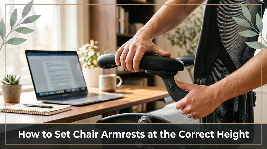adjust chair armrests properly