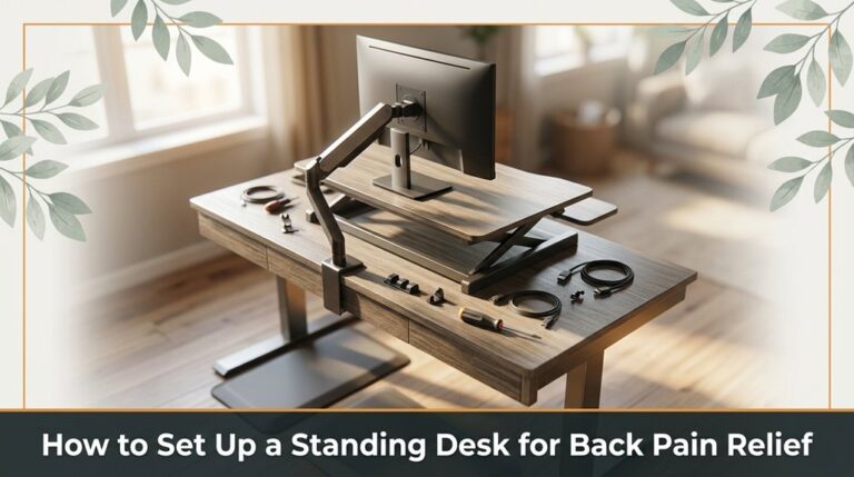 How to Set Up a Standing Desk for Back Pain Relief 10 adjust ergonomics for comfort