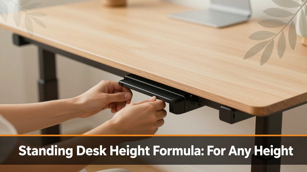 adjustable desk height guide