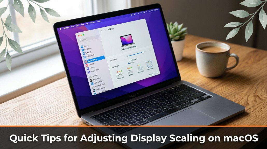 adjusting macos display scaling