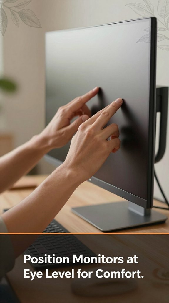 align monitors for comfort