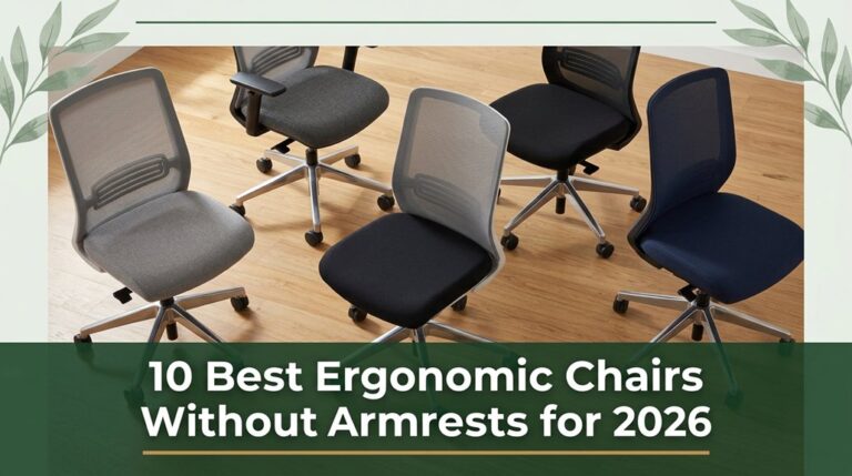 armrest free ergonomic chair options