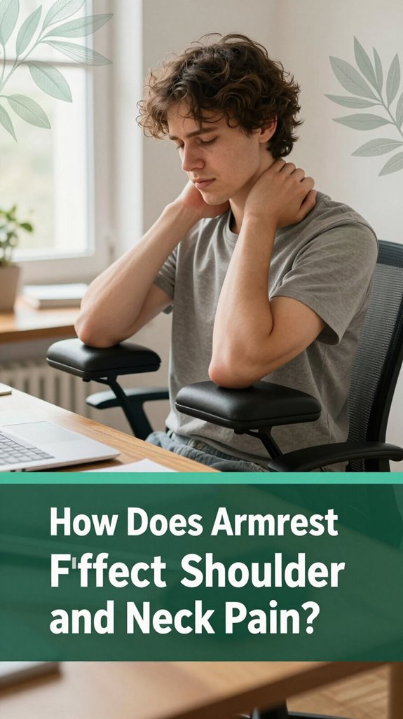 armrest height affects discomfort