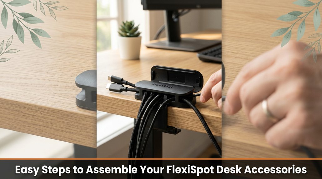 assemble flexispot accessories safely
