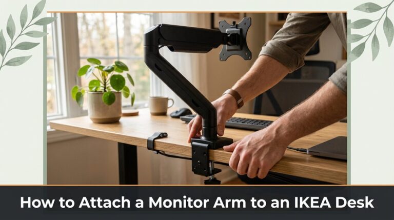 attach monitor arm securely