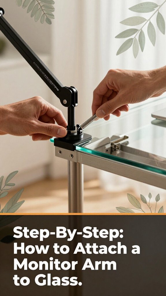 attach monitor arm securely
