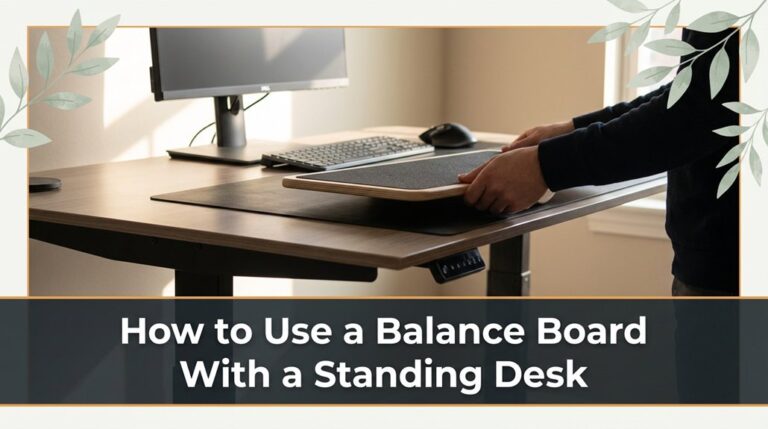 balance board standing desk