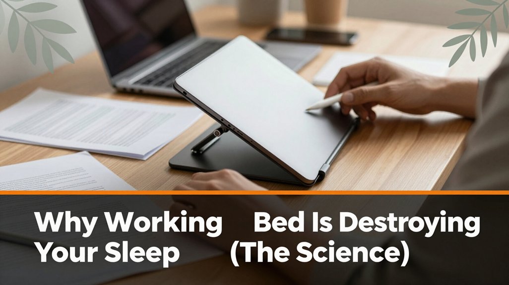 bed work disrupts sleep