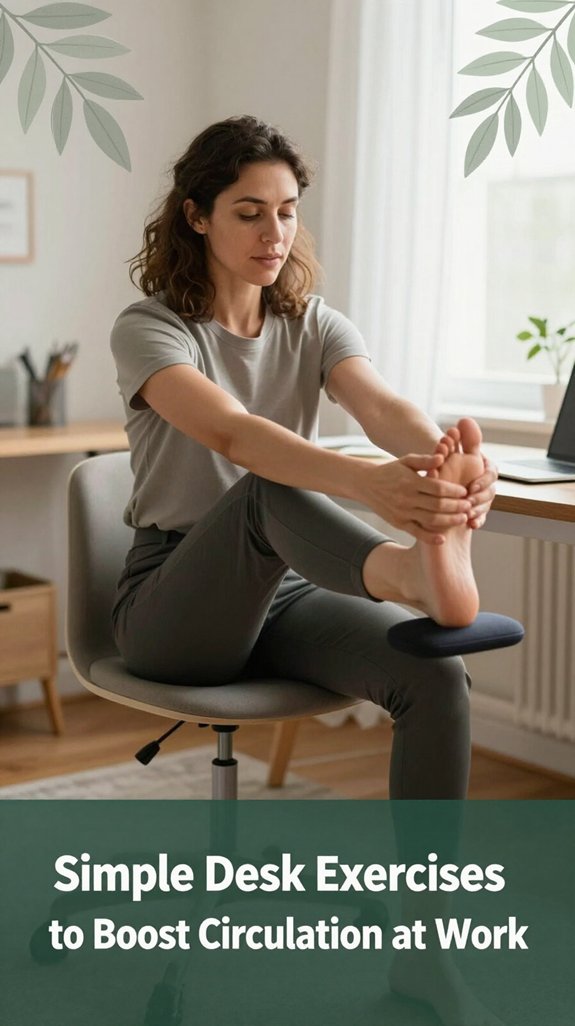 boost circulation with desk exercises