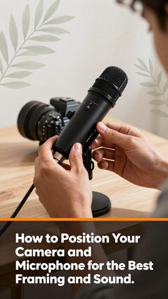 camera and microphone placement