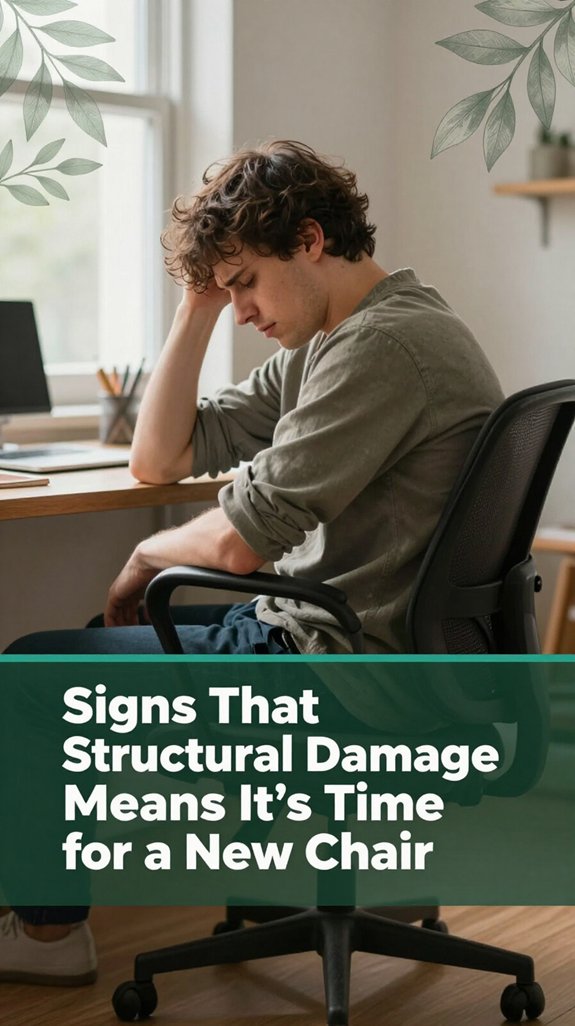 chair structural damage signs