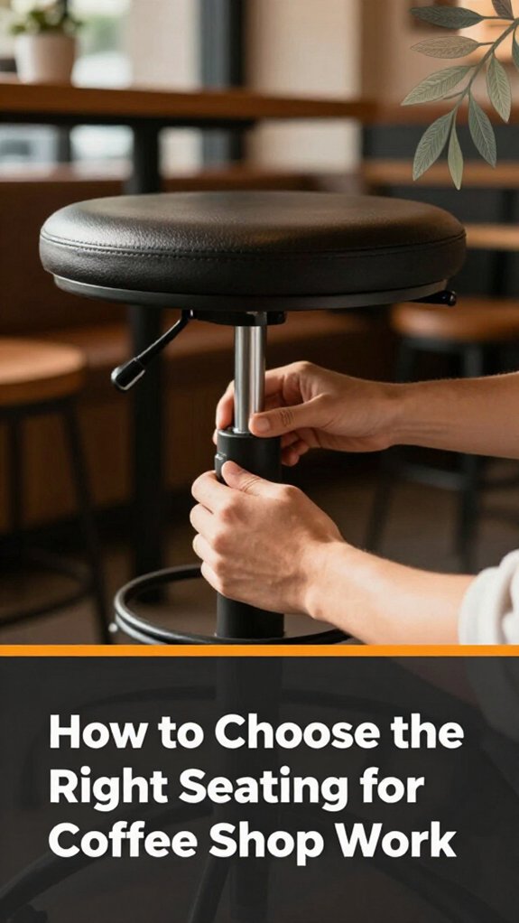 choose ergonomic coffee shop seating