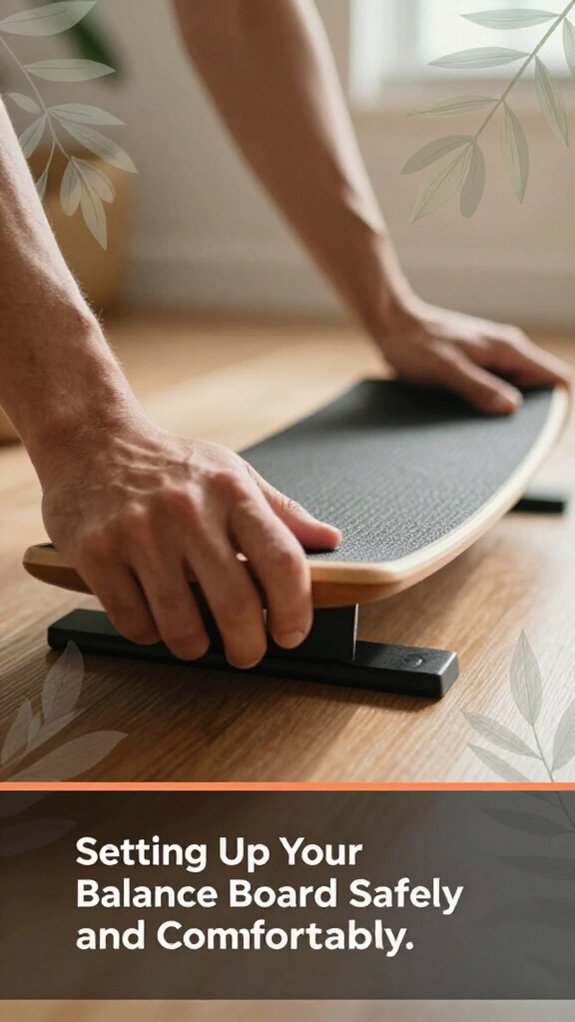 How to Use a Balance Board With a Standing Desk 2 clear space for balance