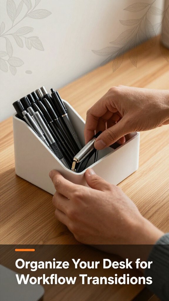 clutter free desk efficient workflow