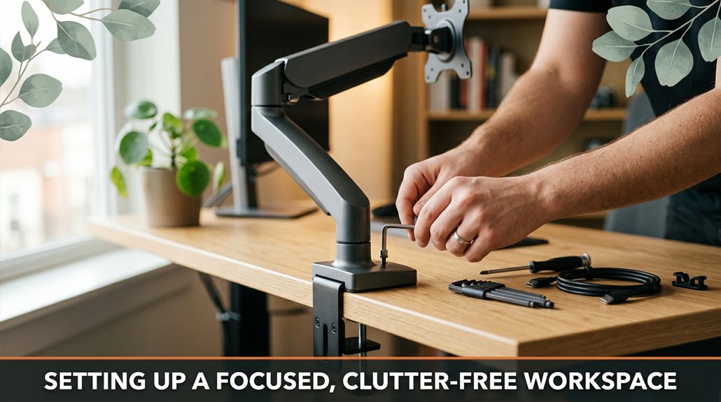 How to Create a Distraction-Free Home Office 1 clutter free workspace organization tips