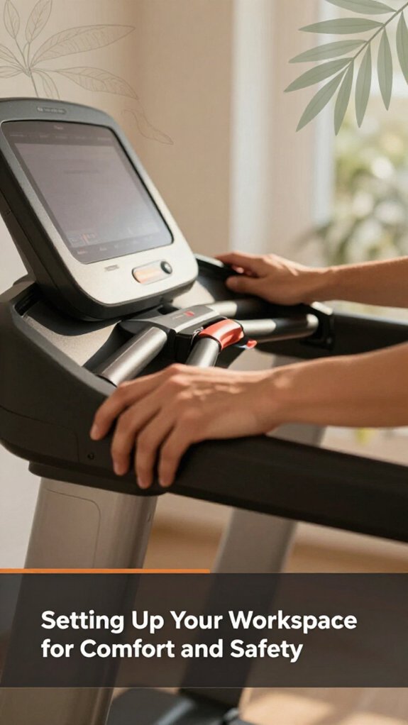 How to Set Up a Treadmill Desk Correctly 1 comfortable and safe workspace