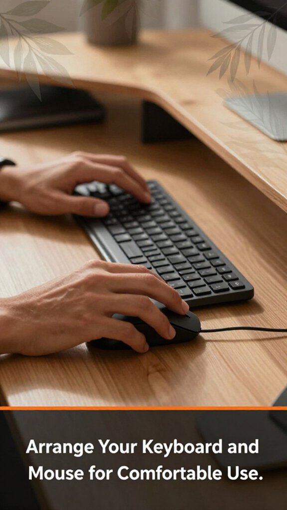 L-Shaped Desk Setup Guide: Ergonomic Tips 3 comfortable keyboard and mouse setup