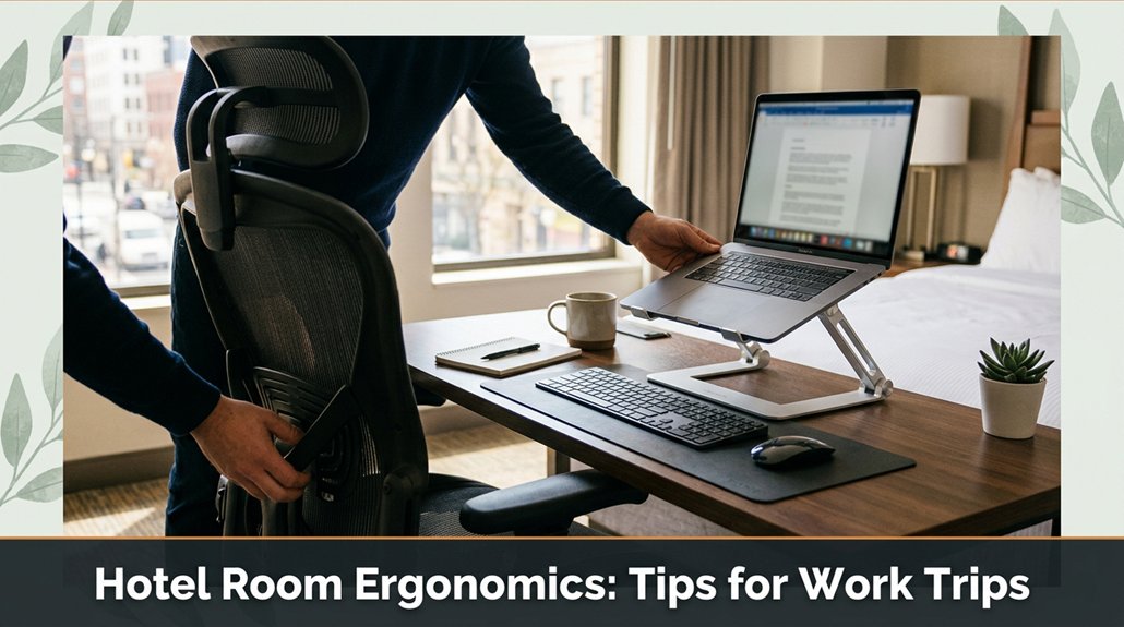 comfortable workspace for travelers