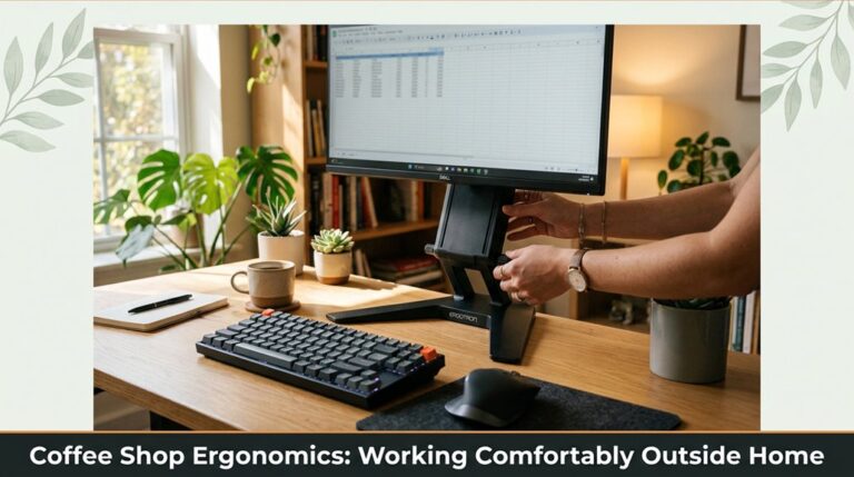 Coffee Shop Ergonomics: Working Comfortably Outside Home 9 comfortable workspace in cafes