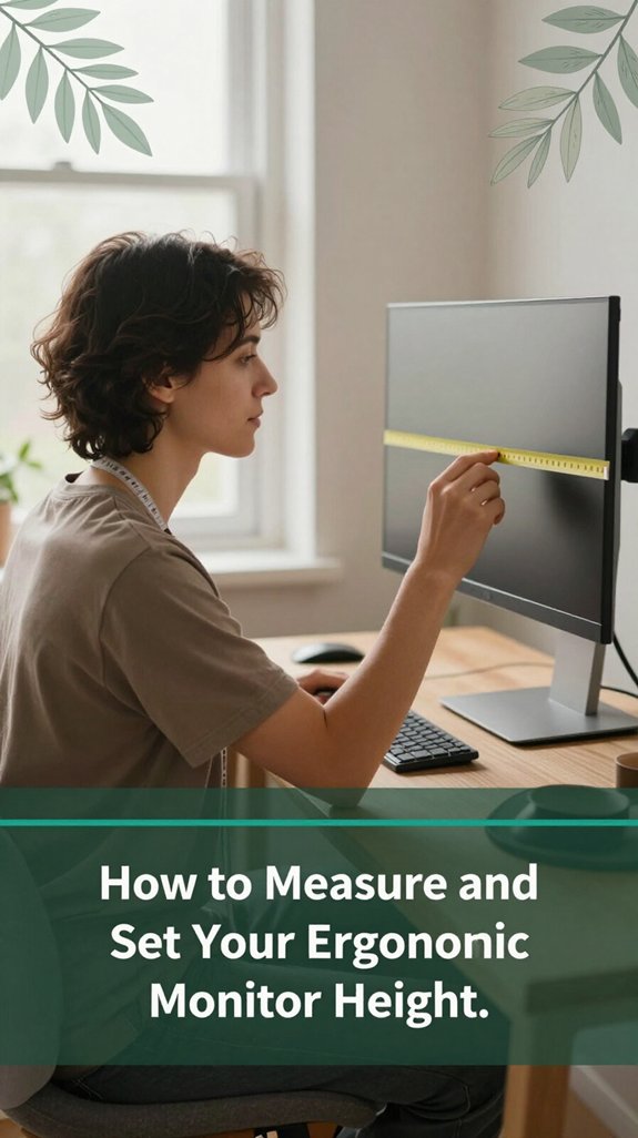 correct ergonomic monitor height