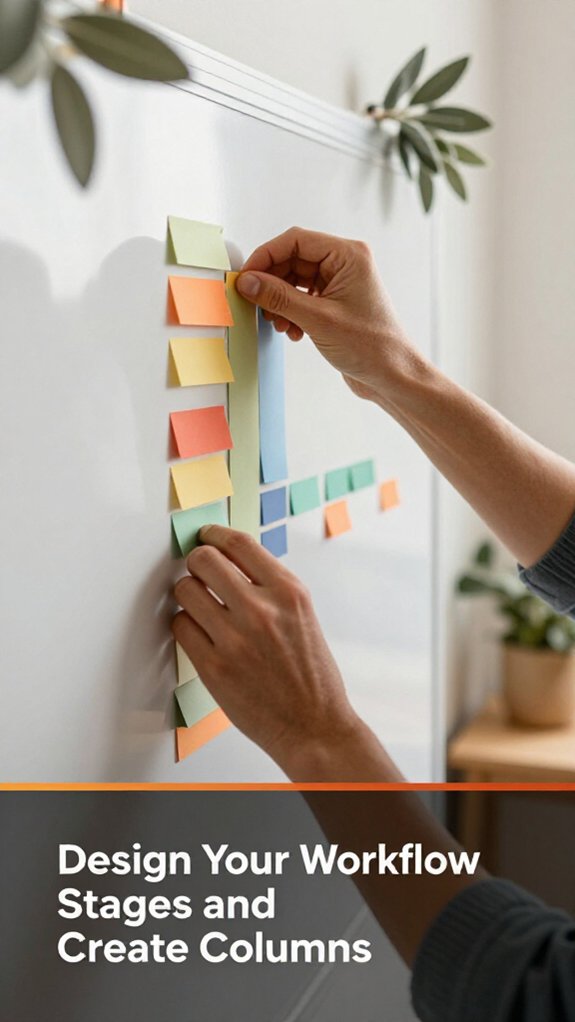 design clear workflow stages