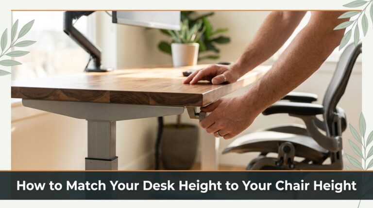 How to Match Your Desk Height to Your Chair Height 8 desk and chair alignment