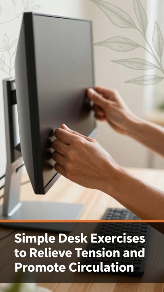 End of Day Ergonomic Desk Routine 3 desk exercises for tension relief