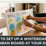 desk organization with boards