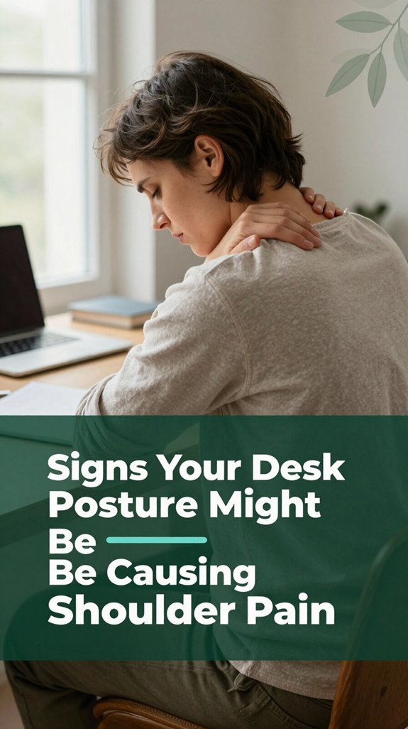 desk posture affects shoulder pain