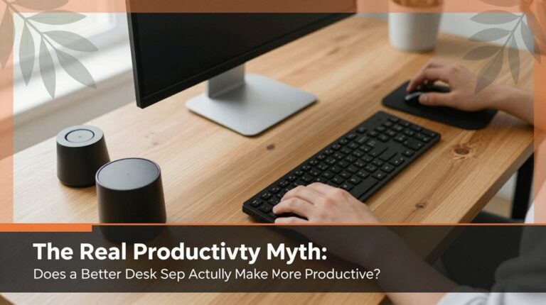 The Real Productivity Myth: Does a Better Desk Setup Actually Make You More Productive? 9 desk setup productivity debate