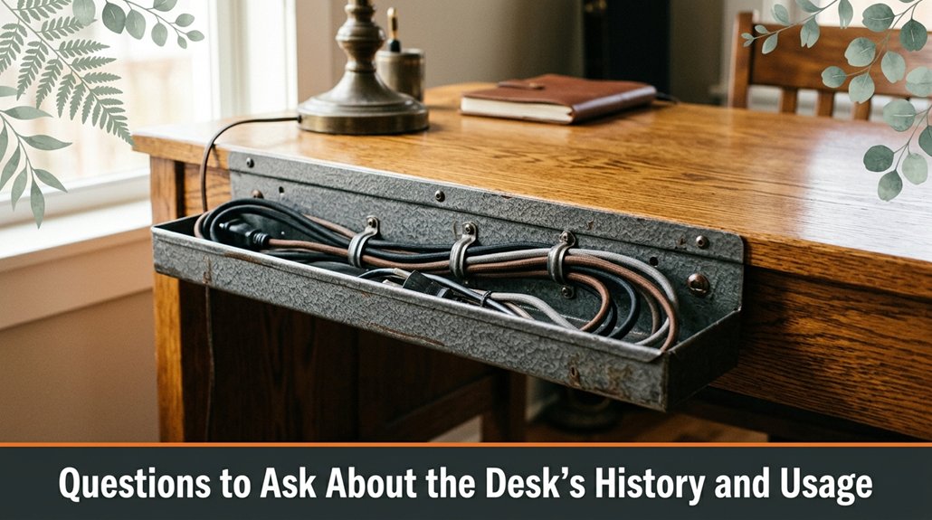 desk usage and history
