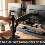 dual computer workspace arrangement