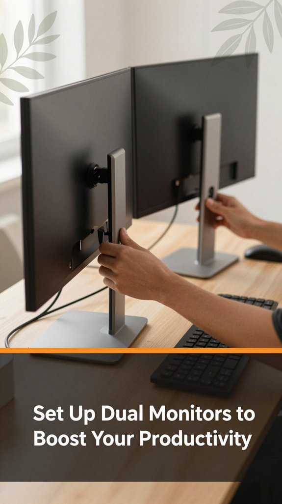dual monitors enhanced productivity