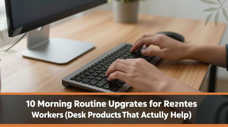 10 Morning Routine Upgrades for Remote Workers (Desk Products That Actually Help) 2 effective remote work enhancements