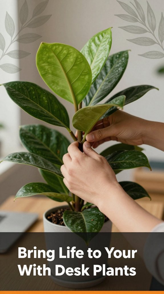 enhance workspace with greenery
