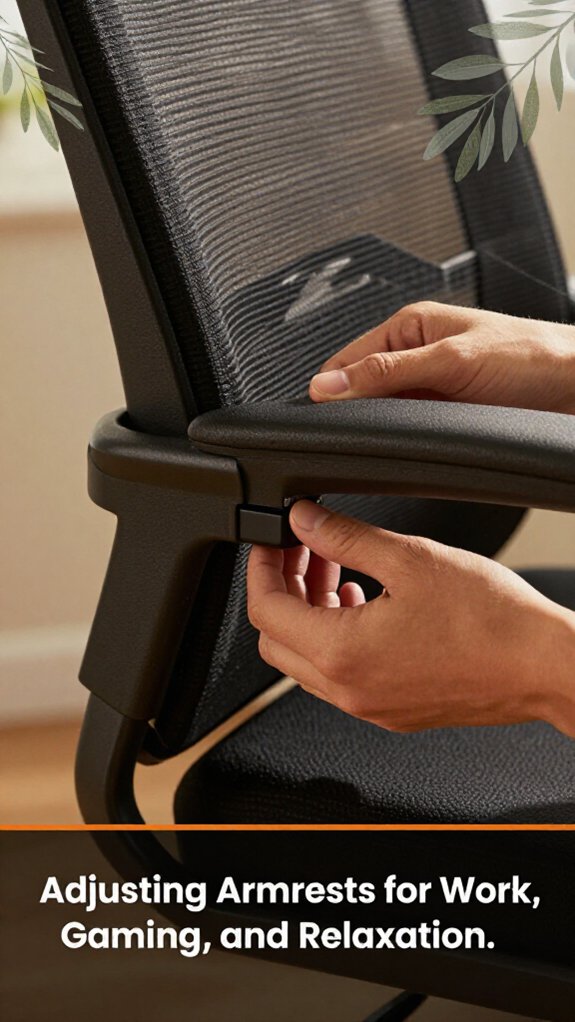 ergonomic armrest adjustment guide