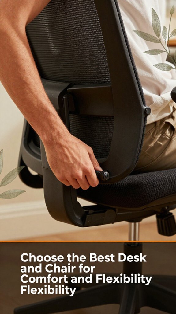 ergonomic desk and chair