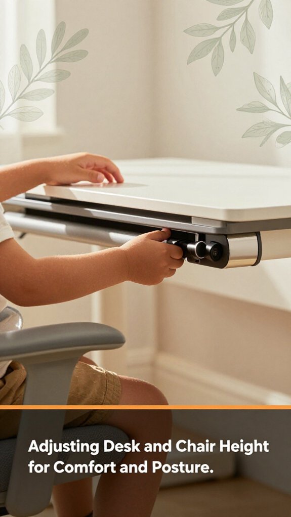 Kids' Homework Station Ergonomic Setup Guide 2 ergonomic desk and chair