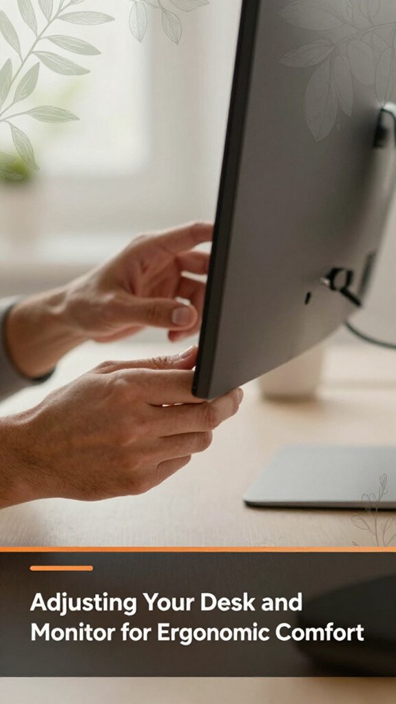 How to Set Up a Treadmill Desk Correctly 2 ergonomic desk and monitor adjustments