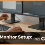 ergonomic dual monitor positioning
