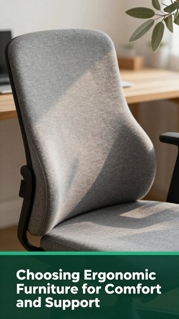 ergonomic furniture enhances comfort