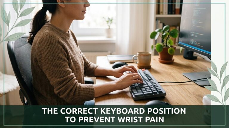 ergonomic keyboard wrist alignment