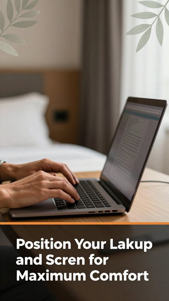 Hotel Room Ergonomics: Tips for Work Trips 2 ergonomic laptop positioning guide