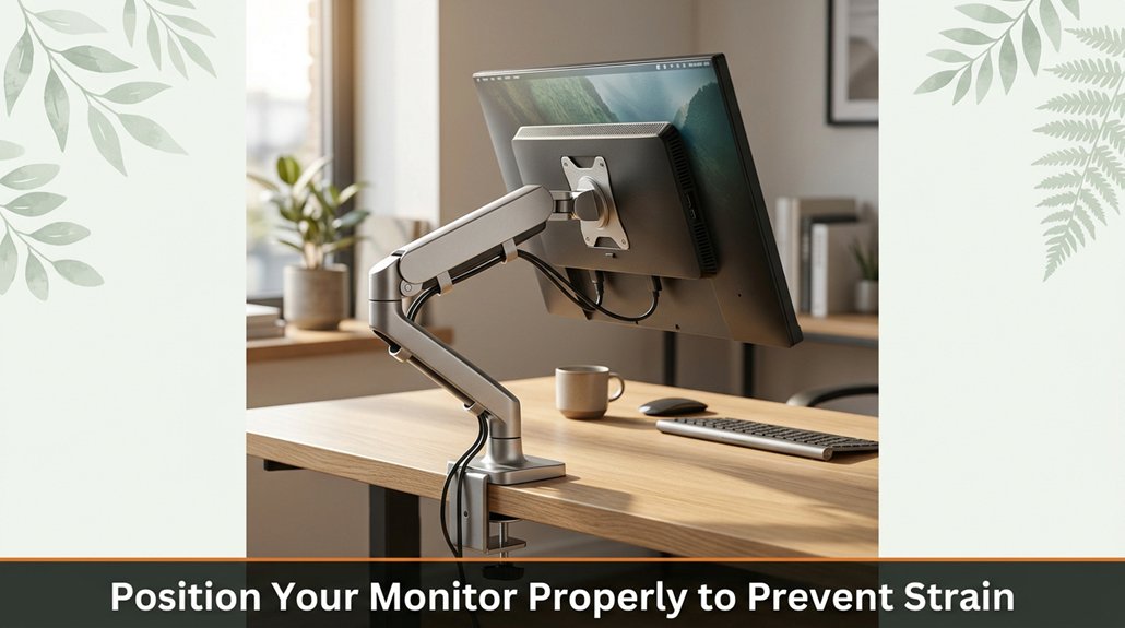 How to Set Up a Standing Desk for Back Pain Relief 1 ergonomic monitor positioning tips