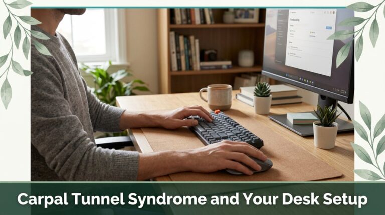 ergonomic workspace for relief