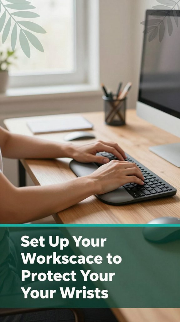 ergonomic workspace wrist protection