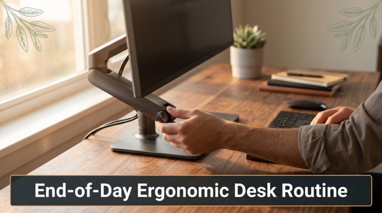 End of Day Ergonomic Desk Routine 10 evening desk stretch routine