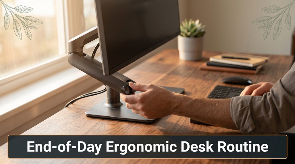 evening desk stretch routine