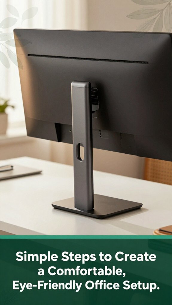 eye friendly office setup tips
