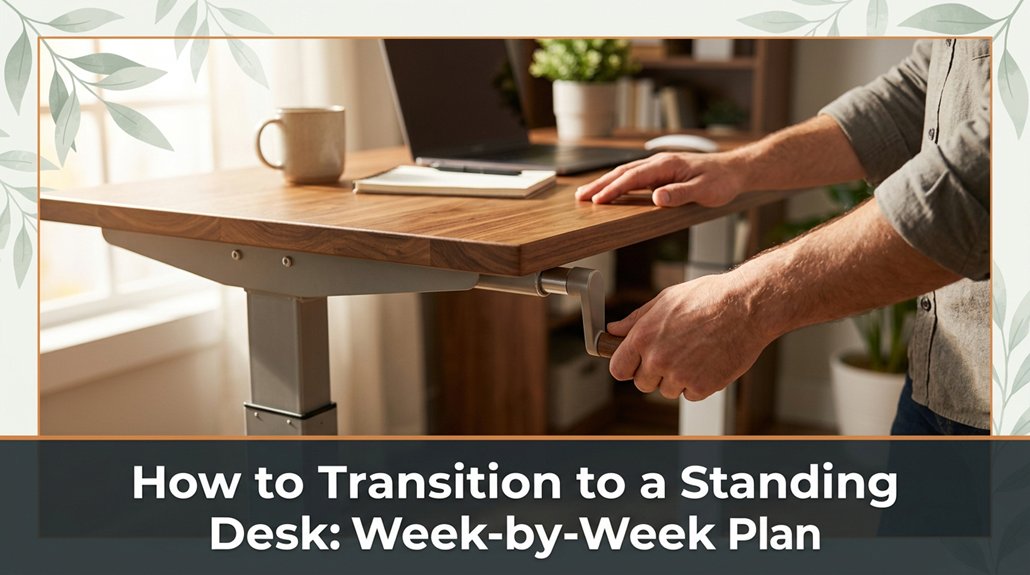 gradual standing desk adjustment